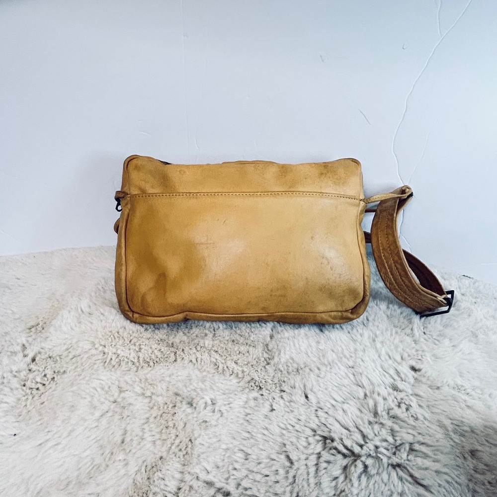 Vintage a Naturalizer handbag Leather Crossbody Bag Shoulder Bag‎ Tan